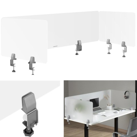 Ścianka przegroda działowa biurkowa panel akrylowy trójstronny 3 szt. Ścianka przegroda działowa biurkowa panel akrylowy trójstronny 3 szt.