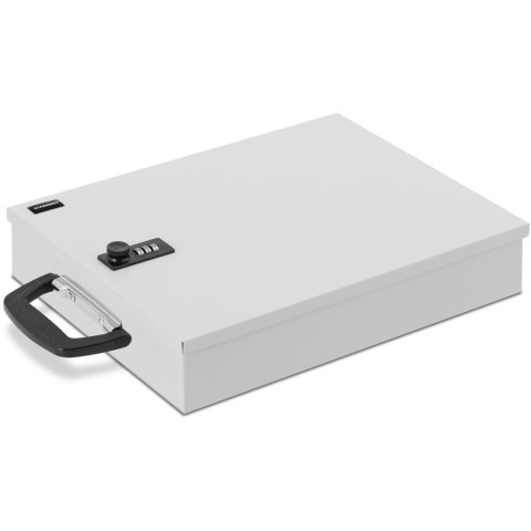 Sejf kasetka metalowa na dokumenty z zamkiem szyfrowym 355 x 255 x 70 mm DIN A6 Sejf kasetka metalowa na dokumenty z zamkiem szyfrowym 355 x 255 x 70 mm DIN A6
