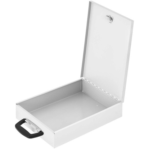 Sejf kasetka metalowa na dokumenty zamykana na klucz 355 x 255 x 70 mm DIN A4 Sejf kasetka metalowa na dokumenty zamykana na klucz 355 x 255 x 70 mm DIN A4