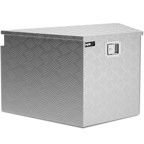 Skrzynia narzędziowa transportowa aluminiowa zamykana na klucz 150 l 81.5 x 47.5 x 46 cm Skrzynia narzędziowa transportowa aluminiowa zamykana na klucz 150 l 81.5 x 47.5 x 46 cm