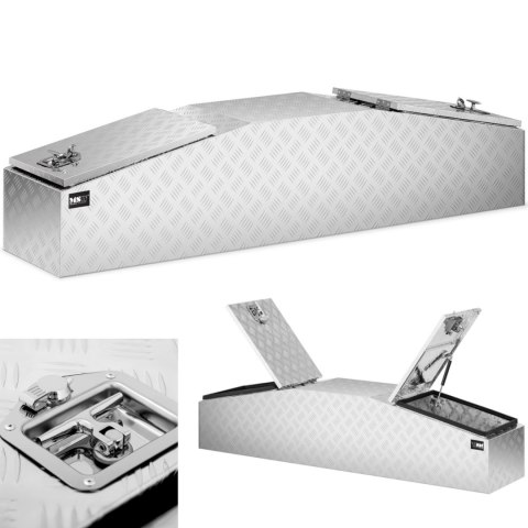 Skrzynka narzędziowa transportowa aluminiowa zamykana na klucz 280 l 177 x 40 x 40 cm Skrzynka narzędziowa transportowa aluminiowa zamykana na klucz 280 l 177 x 40 x 40 cm