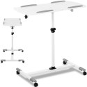 Stolik stojak pod laptopa odchylany regulowany 2 blaty 43 x 91 cm 700 - 1100 mm Stolik stojak pod laptopa odchylany regulowany 2 blaty 43 x 91 cm 700 - 1100 mm