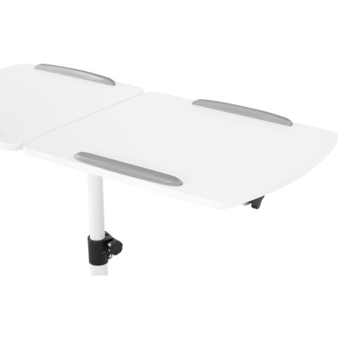 Stolik stojak pod laptopa odchylany regulowany 2 blaty 43 x 91 cm 700 - 1100 mm Stolik stojak pod laptopa odchylany regulowany 2 blaty 43 x 91 cm 700 - 1100 mm