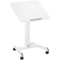 Stolik stojak pod laptopa odchylany regulowany na kółkach 60 x 52 cm 760 - 1130 mm Stolik stojak pod laptopa odchylany regulowany na kółkach 60 x 52 cm 760 - 1130 mm