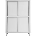 Szafa gastronomiczna magazynowa ze stali nierdzewnej drzwi suwane 200 kg 120 x 50 x 180 cm