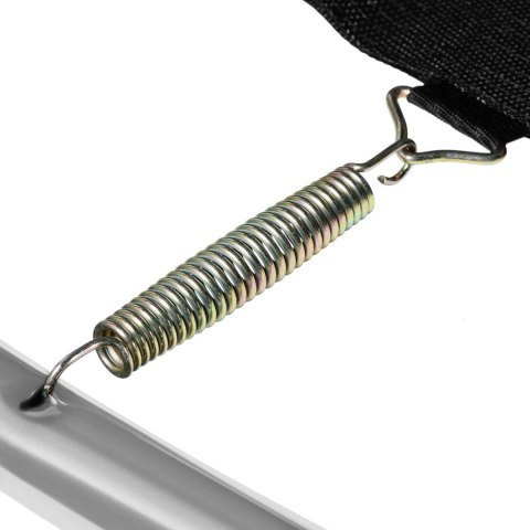 Trampolina ogrodowa z siatką i osłoną na sprężyny śr. 305 cm do 100 kg czarno-szara Trampolina ogrodowa z siatką i osłoną na sprężyny śr. 305 cm do 100 kg czarno-szara