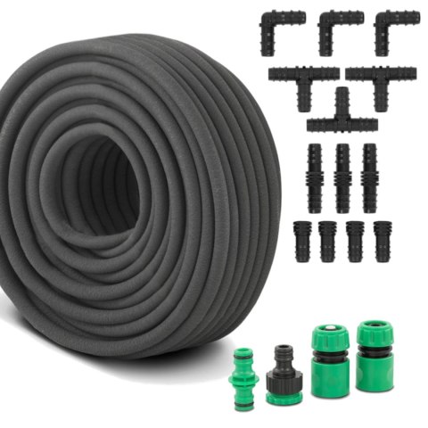 Wąż linia kroplująca do nawadniania podlewania roślin ZESTAW 50 m Wąż linia kroplująca do nawadniania podlewania roślin ZESTAW 50 m