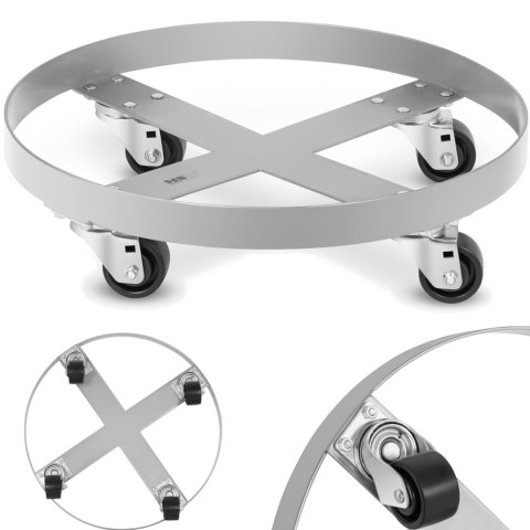 Wózek podstawa na kółkach do transportu beczek do 300 kg śr. 60 cm Wózek podstawa na kółkach do transportu beczek do 300 kg śr. 60 cm