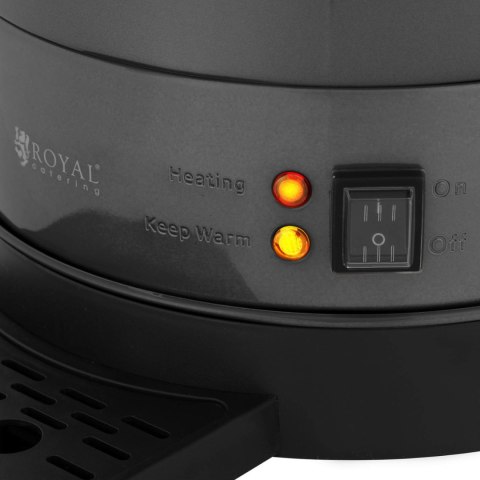 Zaparzacz do kawy herbaty z kranem i tacką ociekową 14 l 1400 W szary Zaparzacz do kawy herbaty z kranem i tacką ociekową 14 l 1400 W szary