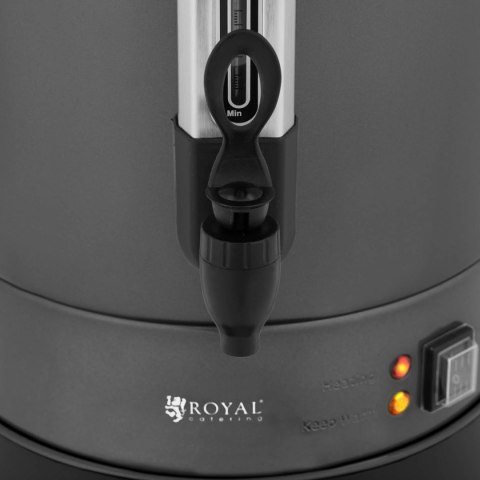 Zaparzacz do kawy herbaty z kranem i tacką ociekową 14 l 1400 W szary Zaparzacz do kawy herbaty z kranem i tacką ociekową 14 l 1400 W szary