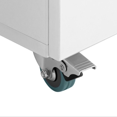 Biurko stolik do manicure kosmetyczny z pochłaniaczem pyłu i szafkami na kółkach 120x50x80 cm biały Biurko stolik do manicure kosmetyczny z pochłaniaczem pyłu i szafkami na kółkach 120x50x80 cm biały