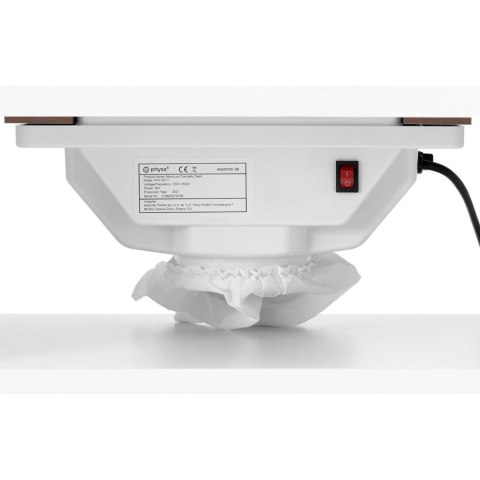 Biurko stolik do manicure kosmetyczny z pochłaniaczem pyłu i szafkami na kółkach 120x50x80 cm biały Biurko stolik do manicure kosmetyczny z pochłaniaczem pyłu i szafkami na kółkach 120x50x80 cm biały