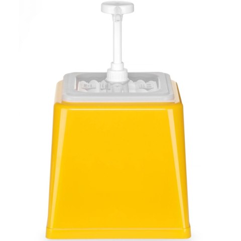 Dyspenser dozownik do sosów musztardy z pompką 2.5 l żółty - Hendi 203538