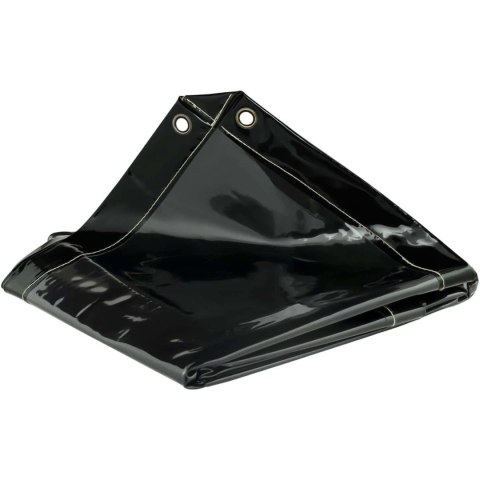 Ekran kurtyna spawalnicza ochronna z ramą na kółkach 240 x 180 cm - czarna Ekran kurtyna spawalnicza ochronna z ramą na kółkach 240 x 180 cm - czarna