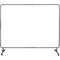 Ekran kurtyna spawalnicza ochronna z ramą na kółkach 240 x 180 cm - czarna Ekran kurtyna spawalnicza ochronna z ramą na kółkach 240 x 180 cm - czarna