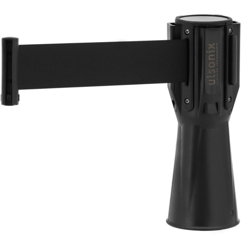 Kaseta z taśmą odgradzającą ostrzegawczą nakładka na słupek pachołek 2 m czarna Kaseta z taśmą odgradzającą ostrzegawczą nakładka na słupek pachołek 2 m czarna