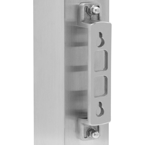 Popielnica popielniczka ścienna zewnętrzna zamykana 2 l - srebrna Popielnica popielniczka ścienna zewnętrzna zamykana 2 l - srebrna