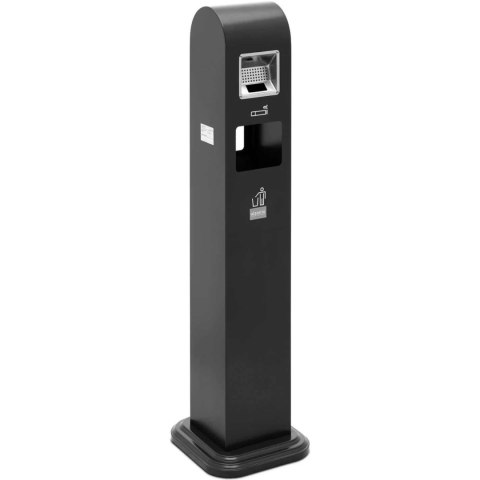 Popielnica popielniczka stojąca z koszem na śmieci 10.8 l - ciemnoszara Popielnica popielniczka stojąca z koszem na śmieci 10.8 l - ciemnoszara