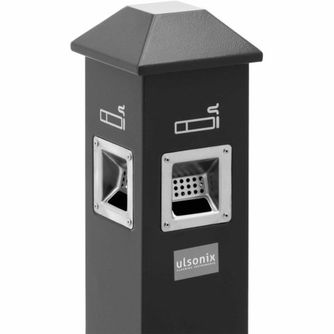 Popielnica popielniczka wolnostojąca zamykana z żelaza 3.5 l - ciemnoszara Popielnica popielniczka wolnostojąca zamykana z żelaza 3.5 l - ciemnoszara