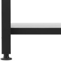 Regał na książki loftowy ze stalową ramą 28 x 60 x 182 cm czarny Regał na książki loftowy ze stalową ramą 28 x 60 x 182 cm czarny