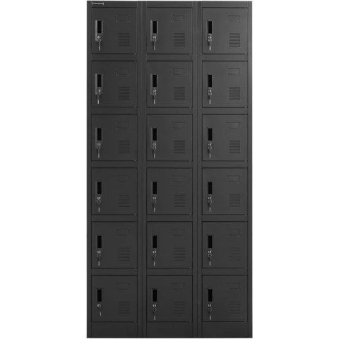 Szafa skrytkowa depozytowa metalowa socjalna zamykana na klucz - 18 skrytek Szafa skrytkowa depozytowa metalowa socjalna zamykana na klucz - 18 skrytek