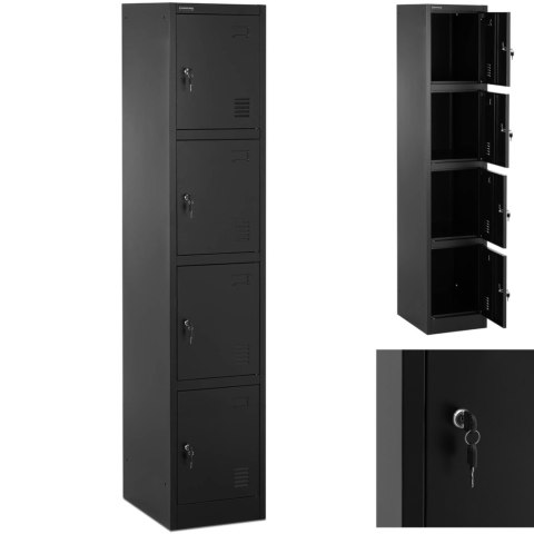 Szafa skrytkowa metalowa socjalna zamykana na klucz - 4 skrytki Szafa skrytkowa metalowa socjalna zamykana na klucz - 4 skrytki