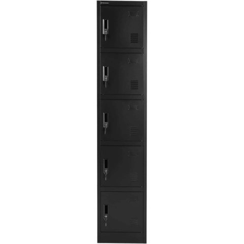 Szafa skrytkowa metalowa socjalna zamykana na klucz - 5 skrytek Szafa skrytkowa metalowa socjalna zamykana na klucz - 5 skrytek