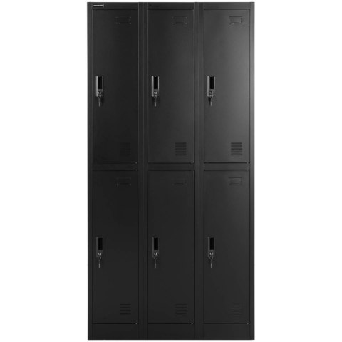 Szafa skrytkowa metalowa socjalna zamykana na klucz - 6 skrytek Szafa skrytkowa metalowa socjalna zamykana na klucz - 6 skrytek