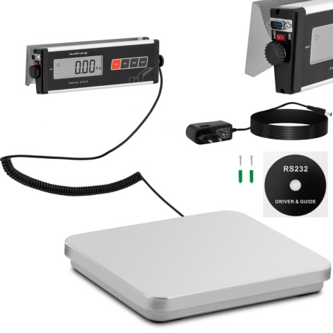 Waga pocztowa platformowa do paczek listów z zewnętrznym LCD 35.5 x 40.5 60 kg/ 0.02 kg Waga pocztowa platformowa do paczek listów z zewnętrznym LCD 35.5 x 40.5 60 kg/ 0.02 kg