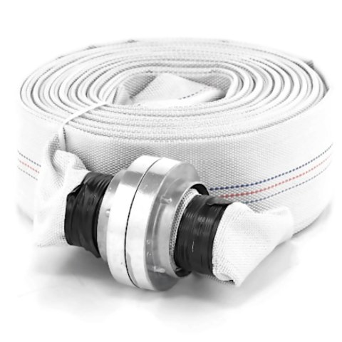 Wąż parciany płaski strażacki do wody ze złączem storz 2'' 52 mm 8-24 bar 20 m Wąż parciany płaski strażacki do wody ze złączem storz 2'' 52 mm 8-24 bar 20 m
