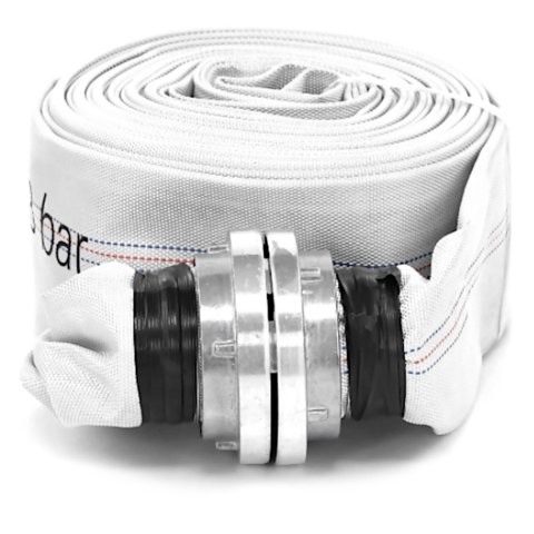 Wąż parciany płaski strażacki do wody ze złączem storz 3'' 76 mm 8-24 bar 20 m Wąż parciany płaski strażacki do wody ze złączem storz 3'' 76 mm 8-24 bar 20 m