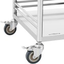 Wózek hotelowy serwisowy na pranie STAL 3 półki pojemnik kosz 88 x 44 x 87 cm Wózek hotelowy serwisowy na pranie STAL 3 półki pojemnik kosz 88 x 44 x 87 cm
