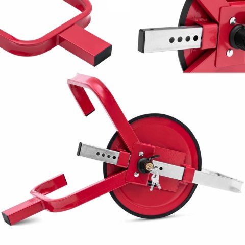 Blokada zabezpieczenie antykradzieżowe na koło uniwersalne okrągłe Blokada zabezpieczenie antykradzieżowe na koło uniwersalne okrągłe