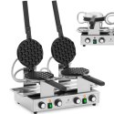 Gofrownica bąbelkowa podwójna do gofrów bubble waffle TEFLON 2 x 1400 W Gofrownica bąbelkowa podwójna do gofrów bubble waffle TEFLON 2 x 1400 W