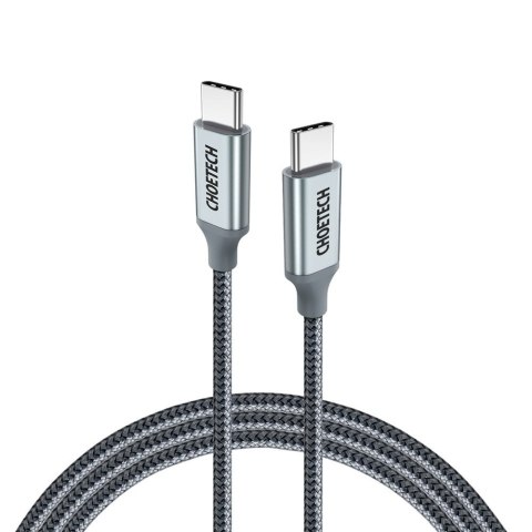 Kabel przewód USB Typ C - USB Typ C 5A 100W PowerDelivery 480Mbps 1.8 m szary Kabel przewód USB Typ C - USB Typ C 5A 100W PowerDelivery 480Mbps 1.8 m szary