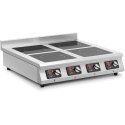 Kuchnia indukcyjna 4 palnikowa nablatowa timer 400 V 4 x 3500 W