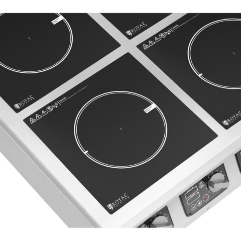 Kuchnia indukcyjna 4 palnikowa nastawna timer 400 V 4 x 3500 W Kuchnia indukcyjna 4 palnikowa nastawna timer 400 V 4 x 3500 W
