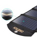 Ładowarka solarna słoneczna USB składana 19W 2xUSB czarna Ładowarka solarna słoneczna USB składana 19W 2xUSB czarna