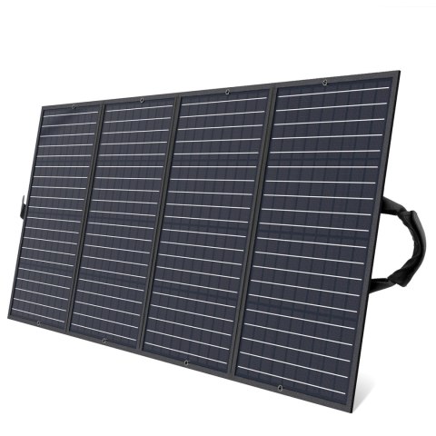 Ładowarka solarna słoneczna turystyczna składana 160W czarna Ładowarka solarna słoneczna turystyczna składana 160W czarna