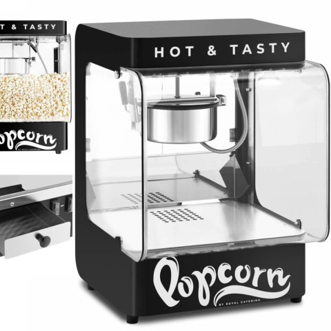 Maszyna urządzenie do prażenia popcornu 4-5 kg/h 1.2 l czarna Maszyna urządzenie do prażenia popcornu 4-5 kg/h 1.2 l czarna