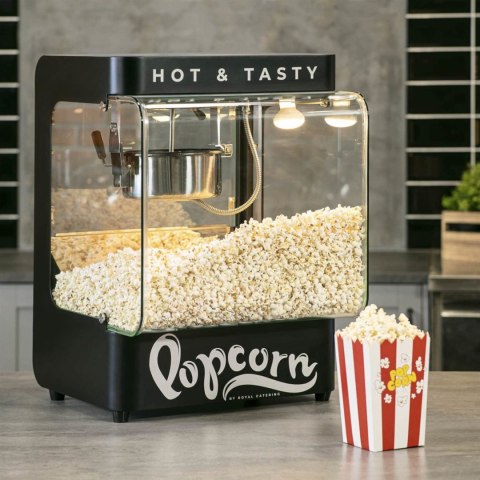 Maszyna urządzenie do prażenia popcornu 4-5 kg/h 1.2 l czarna Maszyna urządzenie do prażenia popcornu 4-5 kg/h 1.2 l czarna
