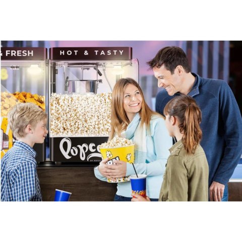 Maszyna urządzenie do prażenia popcornu 4-5 kg/h 1.2 l czarna Maszyna urządzenie do prażenia popcornu 4-5 kg/h 1.2 l czarna