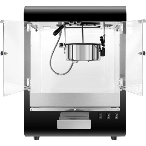 Maszyna urządzenie do prażenia popcornu 4-5 kg/h 1.2 l czarna Maszyna urządzenie do prażenia popcornu 4-5 kg/h 1.2 l czarna