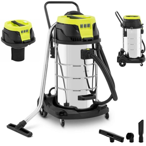 Odkurzacz przemysłowy do czyszczenia na sucho i mokro 3000 W 100 l Odkurzacz przemysłowy do czyszczenia na sucho i mokro 3000 W 100 l