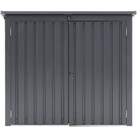 Osłona obudowa na 2 kosze kubły na śmieci 240 l metalowa Osłona obudowa na 2 kosze kubły na śmieci 240 l metalowa