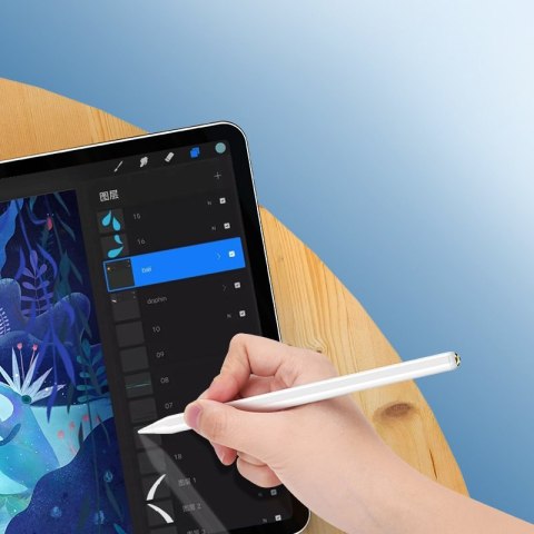 Rysik pen pojemnościowy stylus do iPad aktywny biały Rysik pen pojemnościowy stylus do iPad aktywny biały