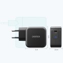 Szybka ładowarka sieciowa GaN USB Typ C 61W 3A PowerDelivery czarny Szybka ładowarka sieciowa GaN USB Typ C 61W 3A PowerDelivery czarny