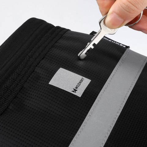 Torba rowerowa na kierownicę z etui na telefon 2 l czarny Torba rowerowa na kierownicę z etui na telefon 2 l czarny