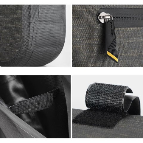 Torba rowerowa na ramę roweru 5 l szara Torba rowerowa na ramę roweru 5 l szara