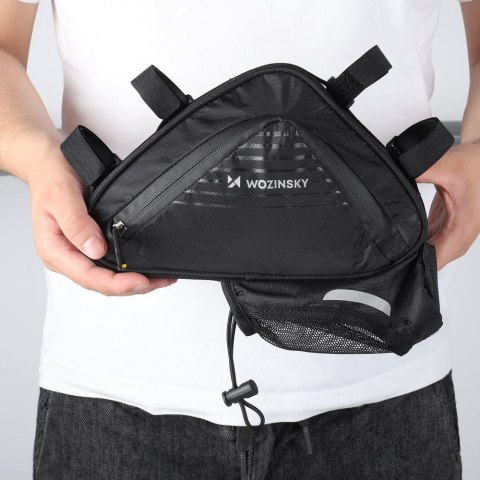 Torba rowerowa pod ramę 1.5l czarna Torba rowerowa pod ramę 1.5l czarna